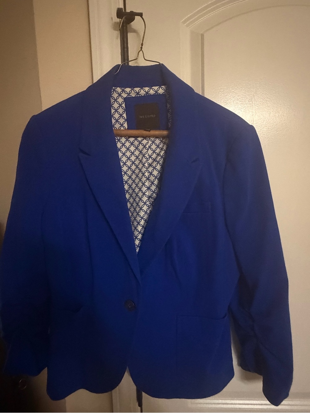 The Limited Women’s Cobalt Blue Single-Button Blazer